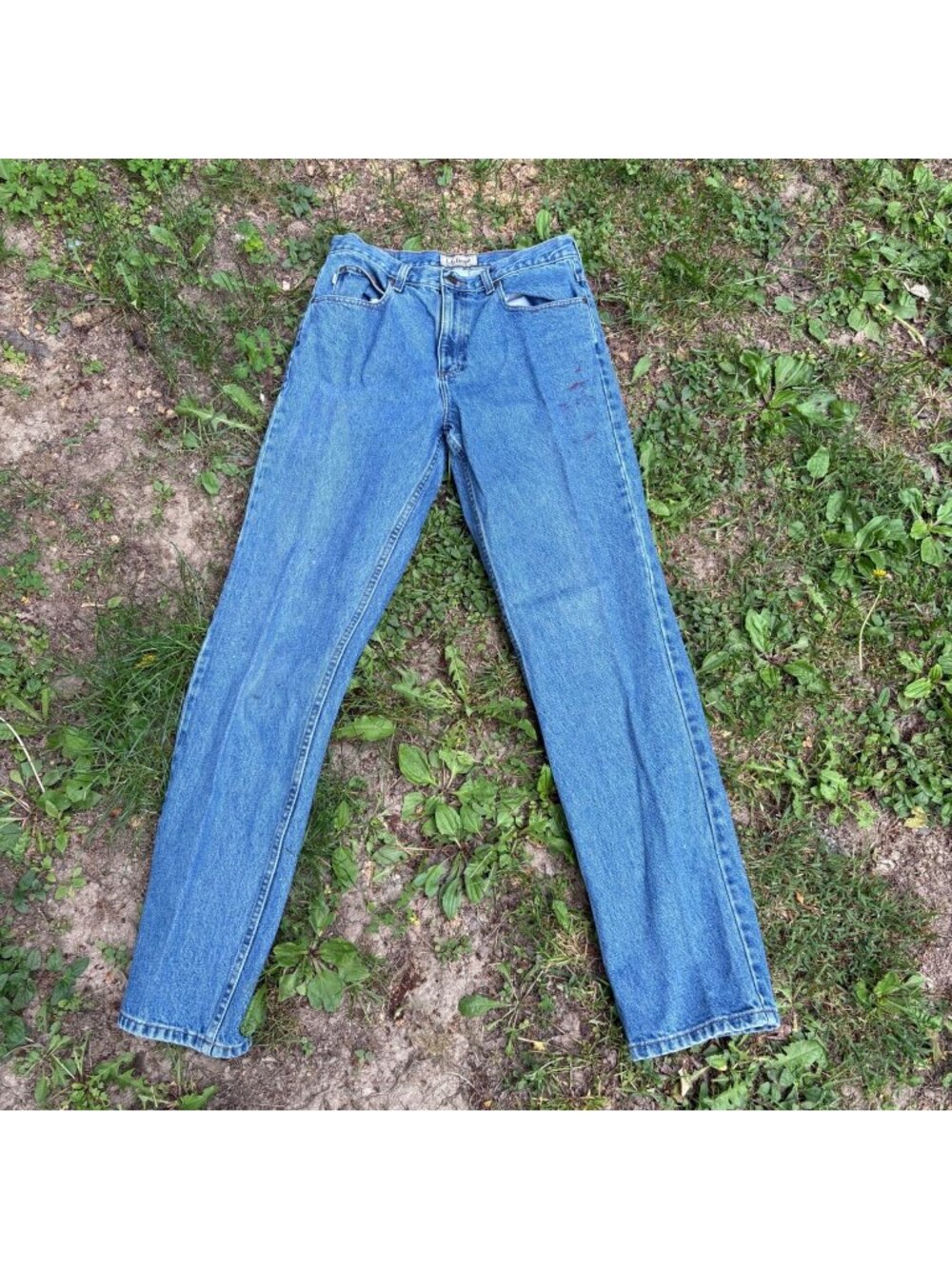 L.L. Bean Classic Fit Mens 32x34 Blue Denim Jeans 100%‎ Cotton